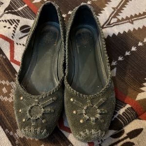 Vintage Frye Olive Green Flats